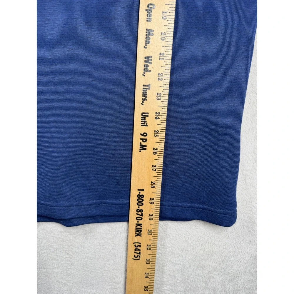Izod Quarter Zip Pullover Mens 3XLT Blue Luxury Classics Mock Neck Sweater